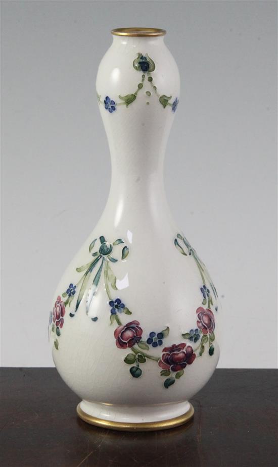 A William Moorcroft for James Macintyre & Co. An 18th century pattern double gourd vase, 17cm